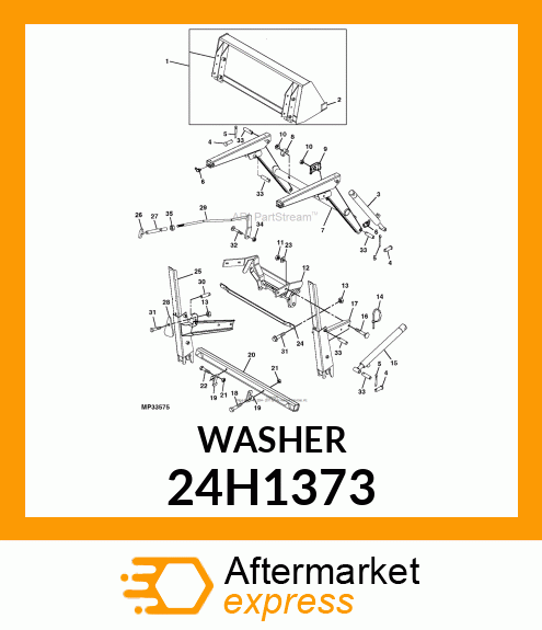 WASHER, METALLIC, ROUND HOLE 24H1373