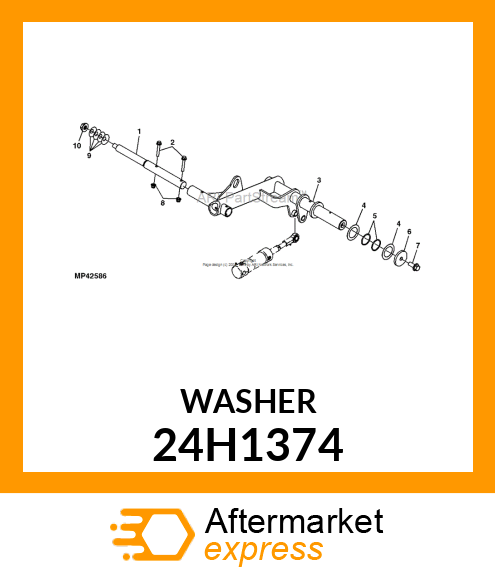 WASHER, METALLIC, ROUND HOLE 24H1374