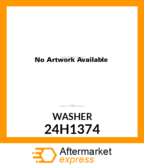 WASHER, METALLIC, ROUND HOLE 24H1374