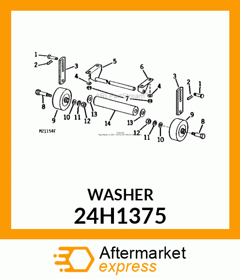 WASHER, METALLIC, ROUND HOLE 24H1375