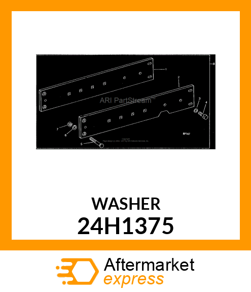 WASHER, METALLIC, ROUND HOLE 24H1375