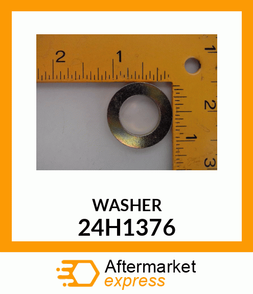 WASHER, METALLIC, ROUND HOLE 24H1376