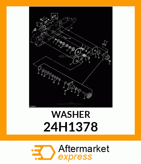 WASHER, METALLIC, ROUND HOLE 24H1378