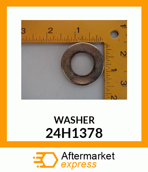 WASHER, METALLIC, ROUND HOLE 24H1378