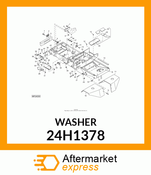 WASHER, METALLIC, ROUND HOLE 24H1378