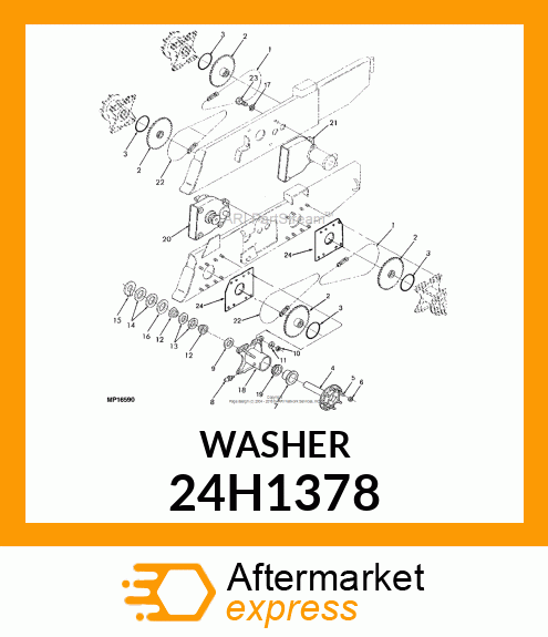 WASHER, METALLIC, ROUND HOLE 24H1378