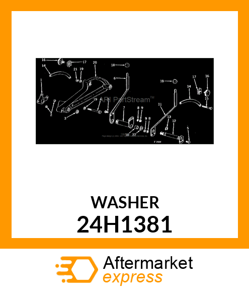 WASHER, METALLIC, ROUND HOLE 24H1381