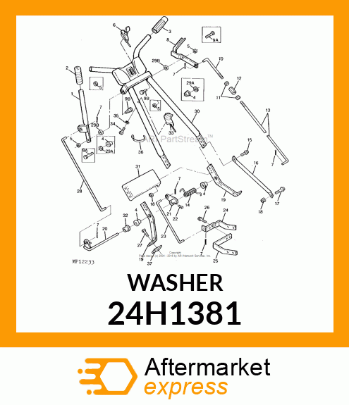 WASHER, METALLIC, ROUND HOLE 24H1381