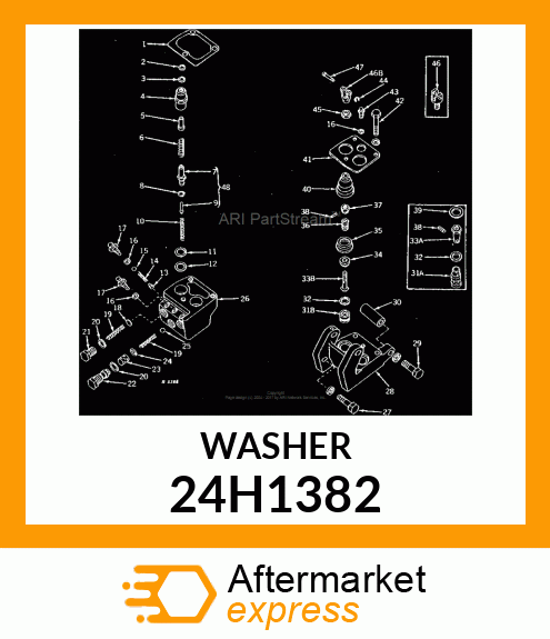 WASHER, METALLIC, ROUND HOLE 24H1382