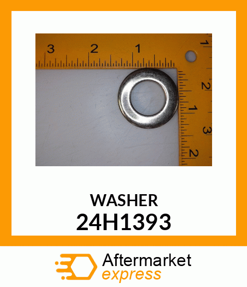 WASHER, METALLIC, ROUND HOLE 24H1393