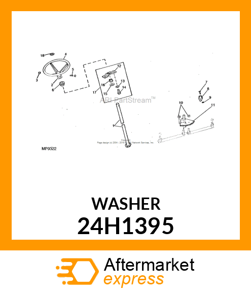 WASHER, METALLIC, ROUND HOLE 24H1395