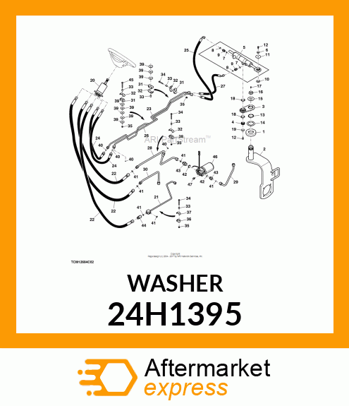 WASHER, METALLIC, ROUND HOLE 24H1395