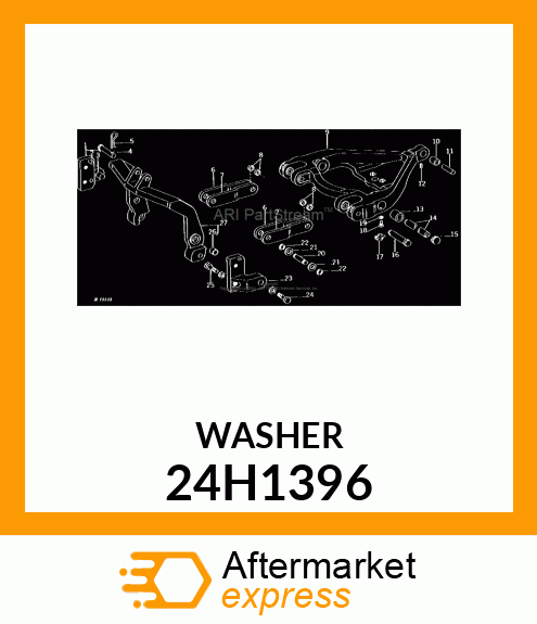 WASHER, METALLIC, ROUND HOLE 24H1396