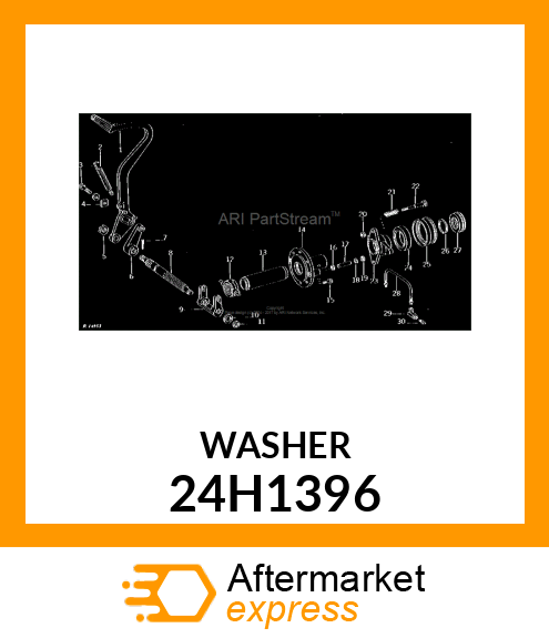 WASHER, METALLIC, ROUND HOLE 24H1396