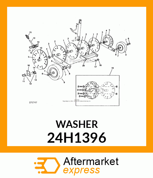 WASHER, METALLIC, ROUND HOLE 24H1396