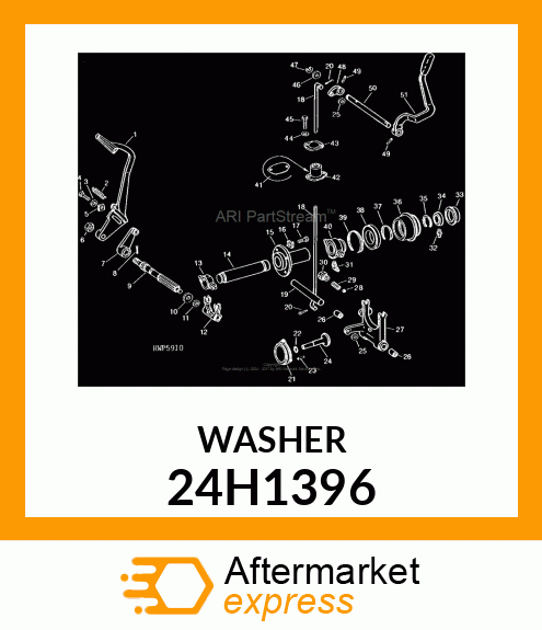 WASHER, METALLIC, ROUND HOLE 24H1396