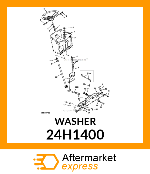 WASHER, METALLIC, ROUND HOLE 24H1400