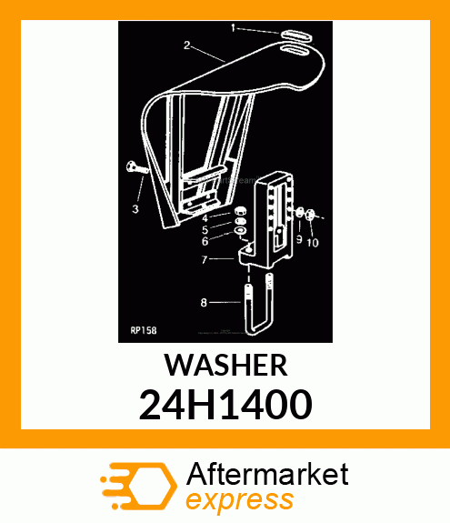 WASHER, METALLIC, ROUND HOLE 24H1400