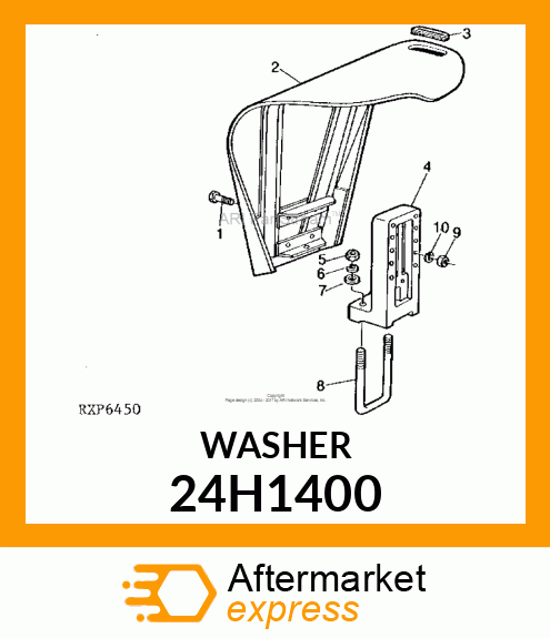 WASHER, METALLIC, ROUND HOLE 24H1400