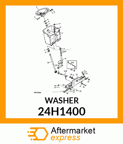 WASHER, METALLIC, ROUND HOLE 24H1400