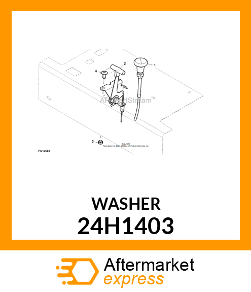 WASHER, METALLIC, ROUND HOLE 24H1403