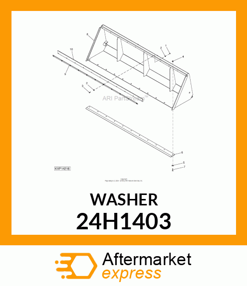 WASHER, METALLIC, ROUND HOLE 24H1403