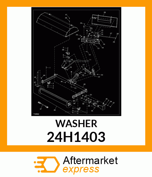 WASHER, METALLIC, ROUND HOLE 24H1403