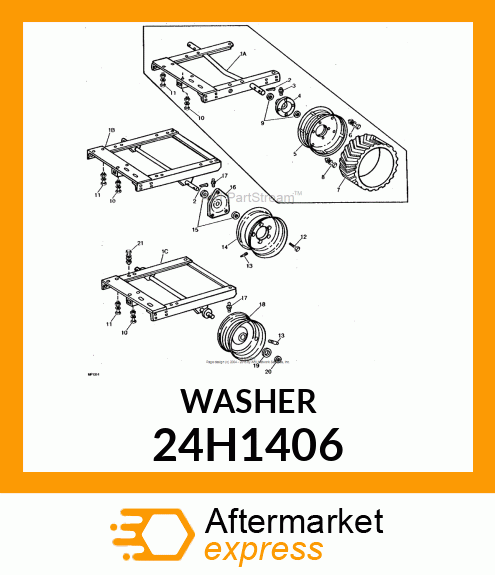 WASHER, METALLIC, ROUND HOLE 24H1406