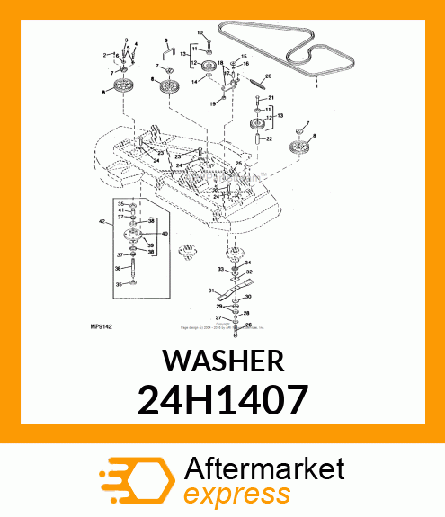 WASHER, METALLIC, ROUND HOLE 24H1407