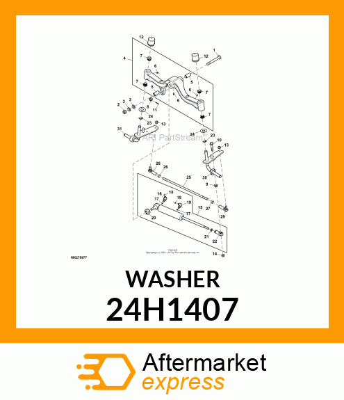 WASHER, METALLIC, ROUND HOLE 24H1407