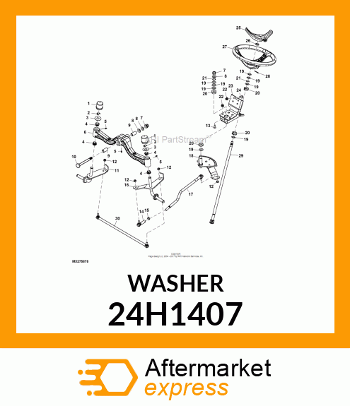 WASHER, METALLIC, ROUND HOLE 24H1407