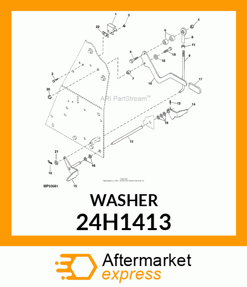 WASHER, METALLIC, ROUND HOLE 24H1413