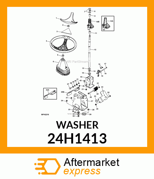 WASHER, METALLIC, ROUND HOLE 24H1413