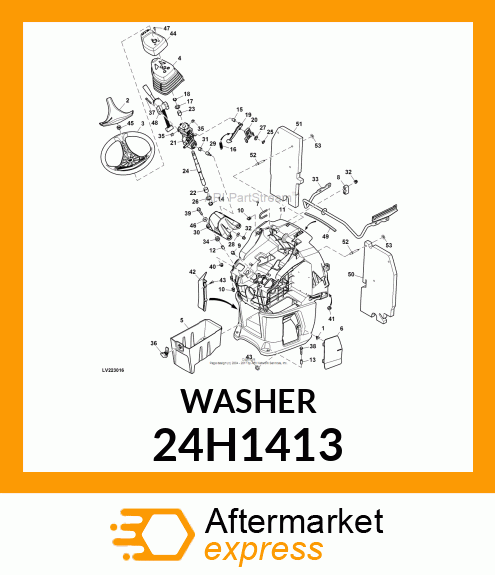 WASHER, METALLIC, ROUND HOLE 24H1413