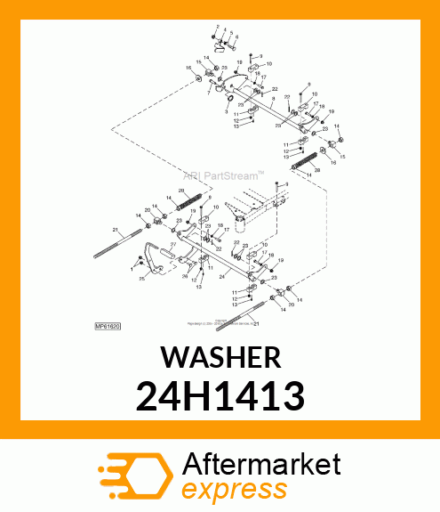 WASHER, METALLIC, ROUND HOLE 24H1413