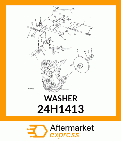 WASHER, METALLIC, ROUND HOLE 24H1413