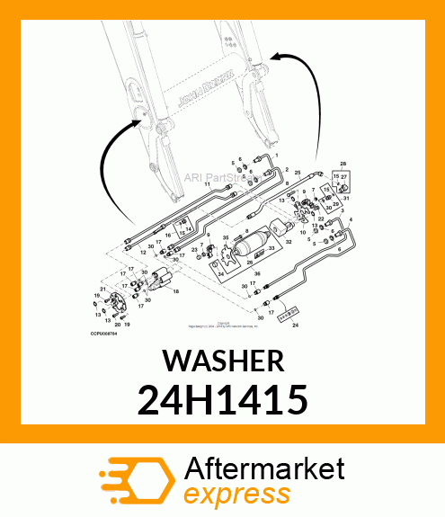 WASHER, METALLIC, ROUND HOLE 24H1415