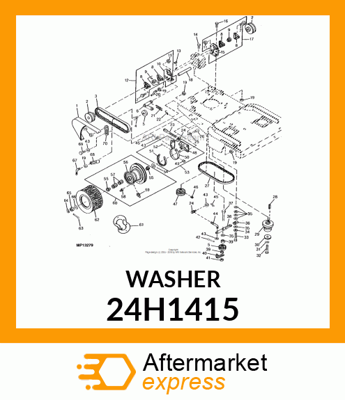 WASHER, METALLIC, ROUND HOLE 24H1415