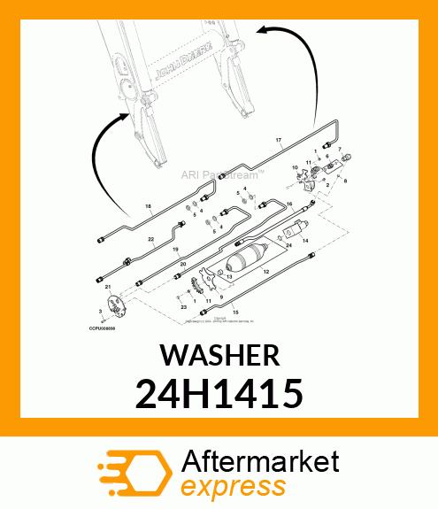 WASHER, METALLIC, ROUND HOLE 24H1415