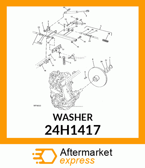 WASHER, METALLIC, ROUND HOLE 24H1417