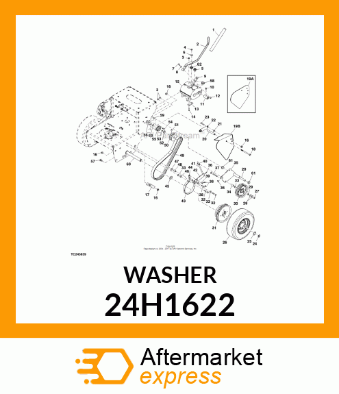 WASHER, METALLIC, ROUND HOLE 24H1622
