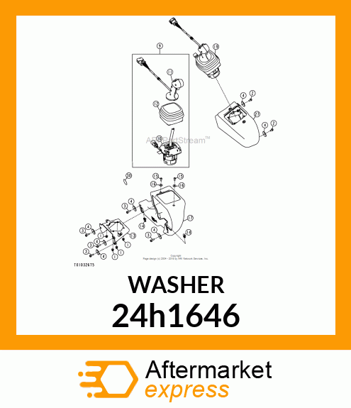 WASHER, METALLIC, ROUND HOLE 24h1646