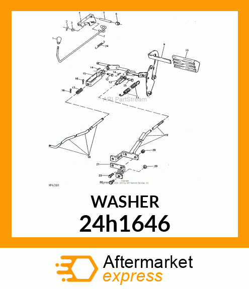 WASHER, METALLIC, ROUND HOLE 24h1646