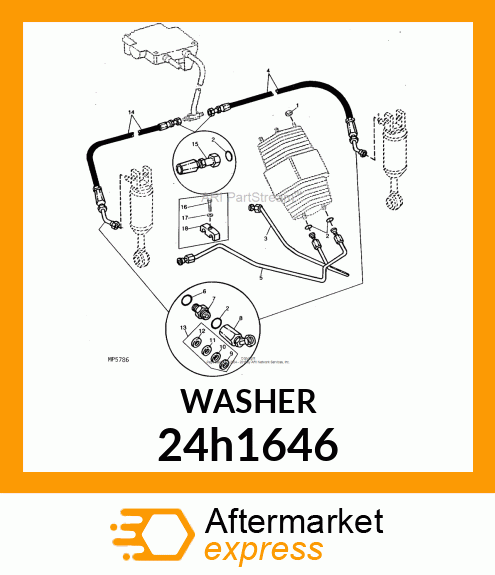 WASHER, METALLIC, ROUND HOLE 24h1646