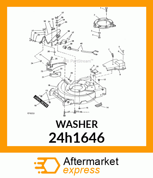 WASHER, METALLIC, ROUND HOLE 24h1646