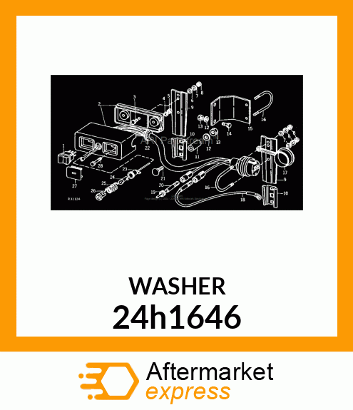 WASHER, METALLIC, ROUND HOLE 24h1646