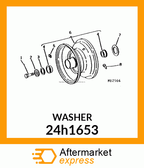 WASHER, METALLIC, ROUND HOLE 24h1653