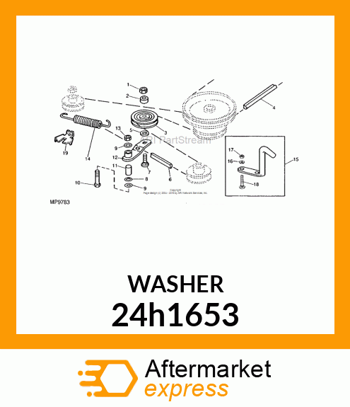 WASHER, METALLIC, ROUND HOLE 24h1653