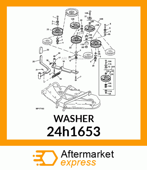 WASHER, METALLIC, ROUND HOLE 24h1653