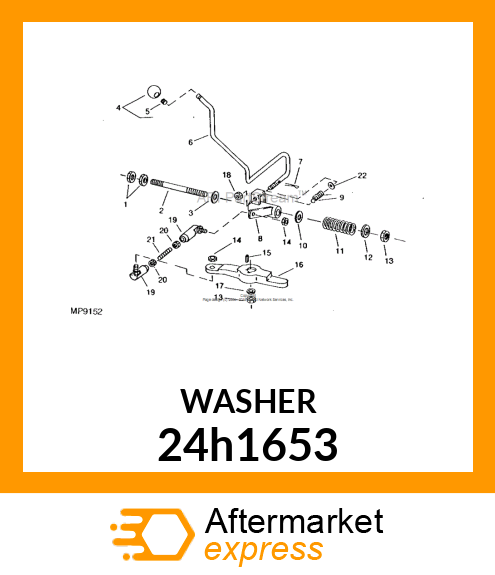 WASHER, METALLIC, ROUND HOLE 24h1653